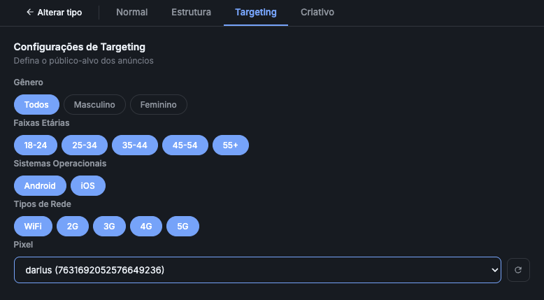 Etapa 4: targeting