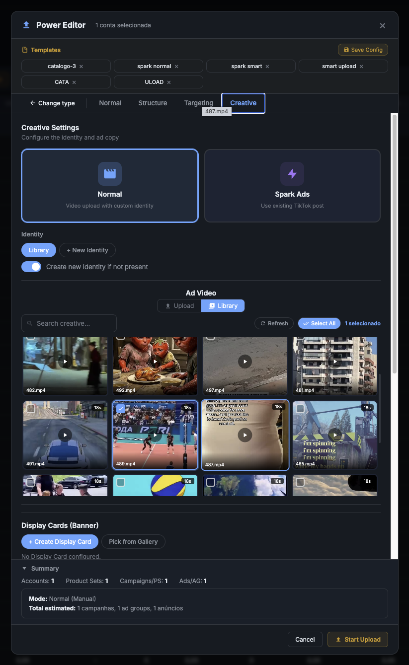 Step 5: Upload identity + video