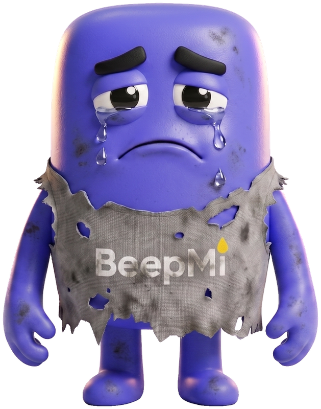 Without BeepMi — overwhelmed